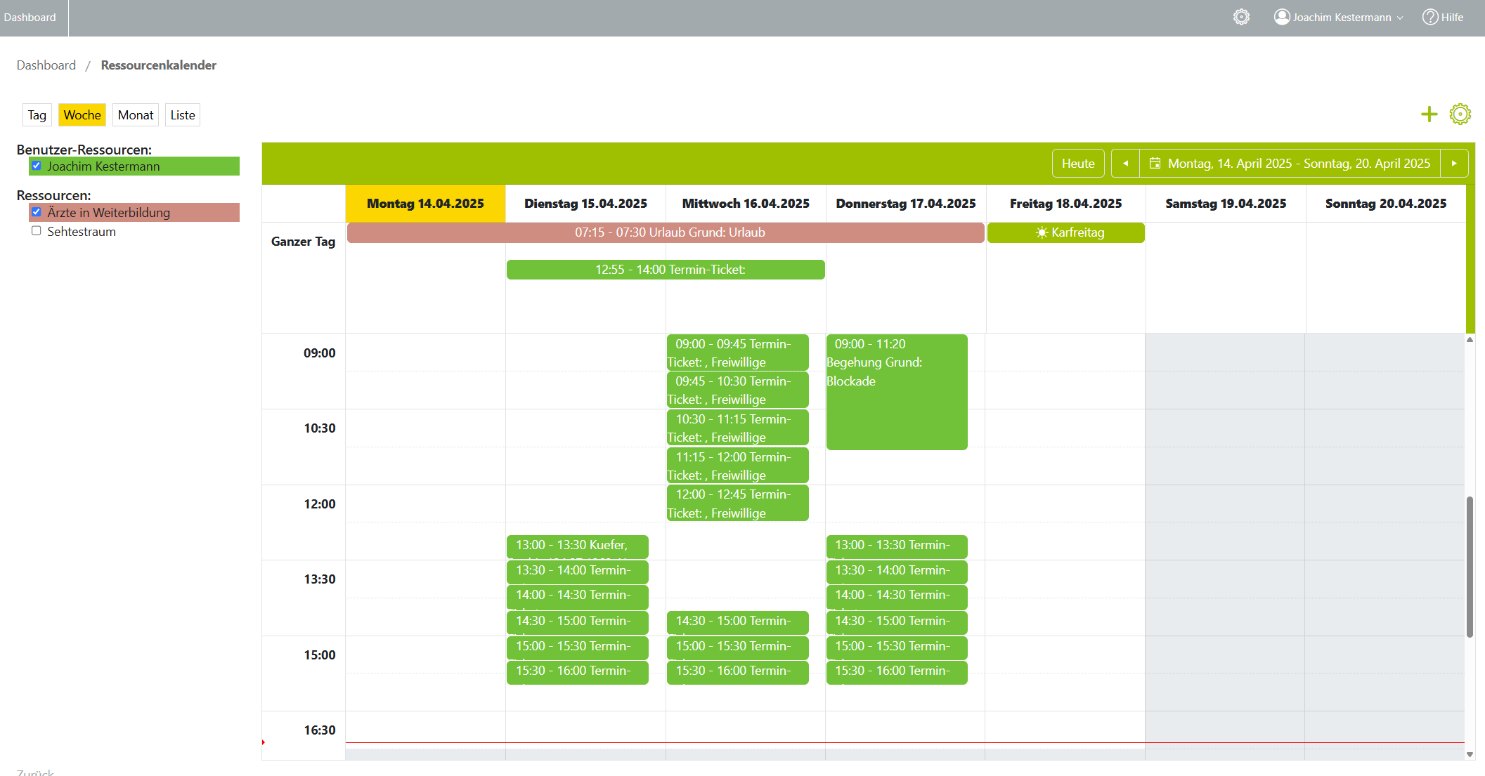 sOne Web Ressourcenkalender